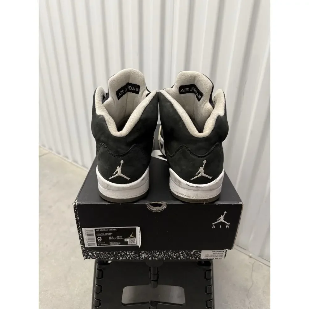 Nike Air Jordan 5 Oreo Black White Size 9 Men's - CT4838-011